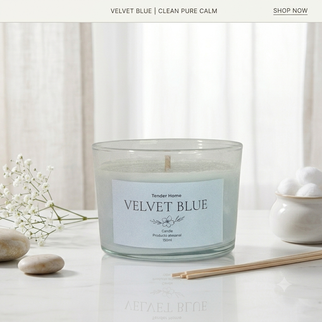 Vela 150 gr Velvet Blue